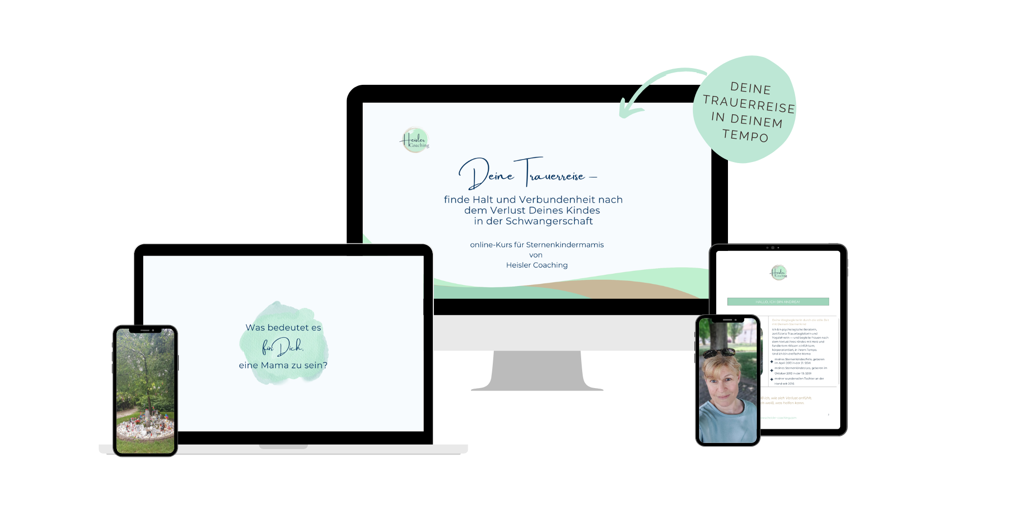 Deine Trauerreise – Webinar Mockup
